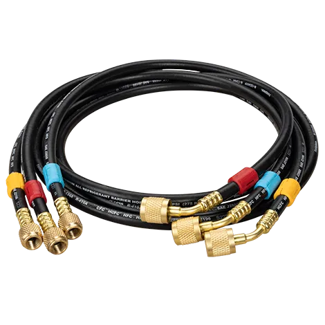 Fieldpiece HR3L – 1/4″ Low Loss Valves Hose Set – 3 Pack