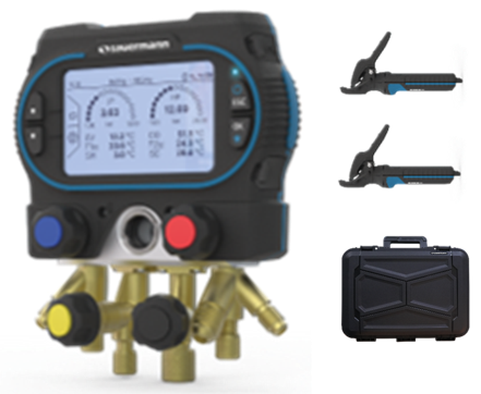 [Si-RM450K3] Sauermann Si-RM450 Digital Refrigerant Manifold kit 3