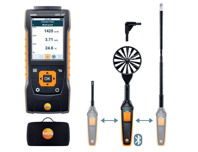 [TT-05634410] testo 440 delta P Air Flow ComboKit 2 with Bluetooth®
