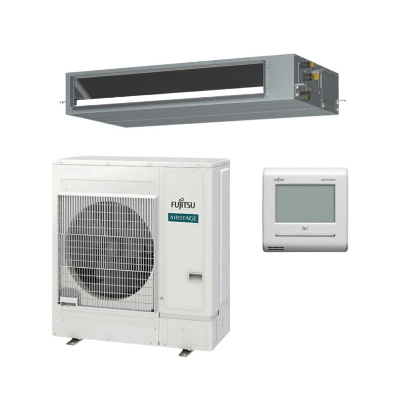 Fujitsu Mid Static Slimline Ducted Single Phase Set 12.5kW