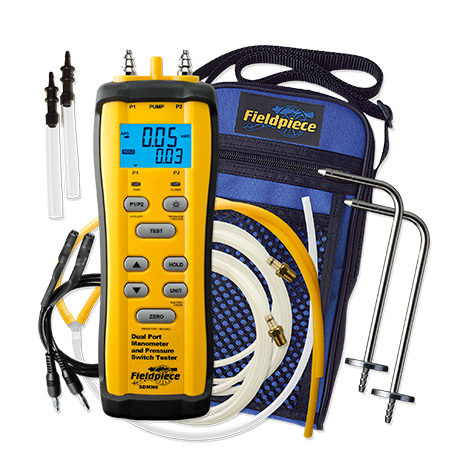 [SDMN6] Fieldpiece SDMN6 Dual Port Manometer and Pressure Switch Tester