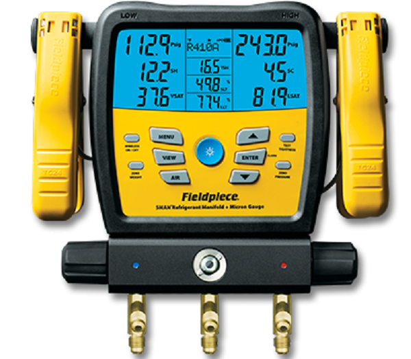 [FP-SM382VINT] Fieldpiece SMAN® Manifold + Vacuum Gauge (3 Port) Job Link®