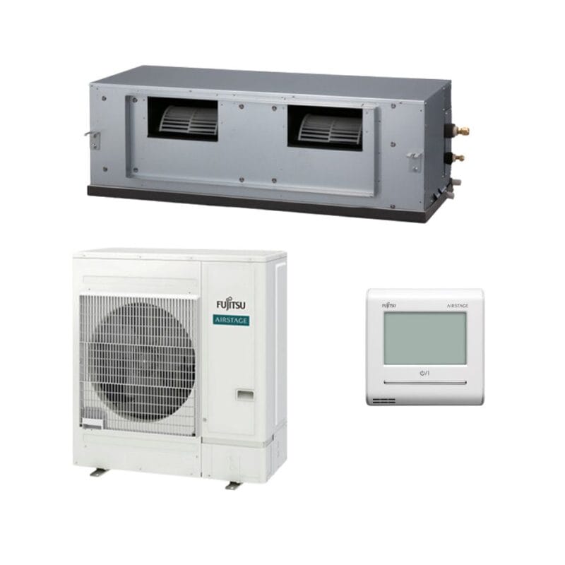 [SET-ARTH54KHTA-3PH] Fujitsu High Static Ducted Three Phase Set 13.0kW