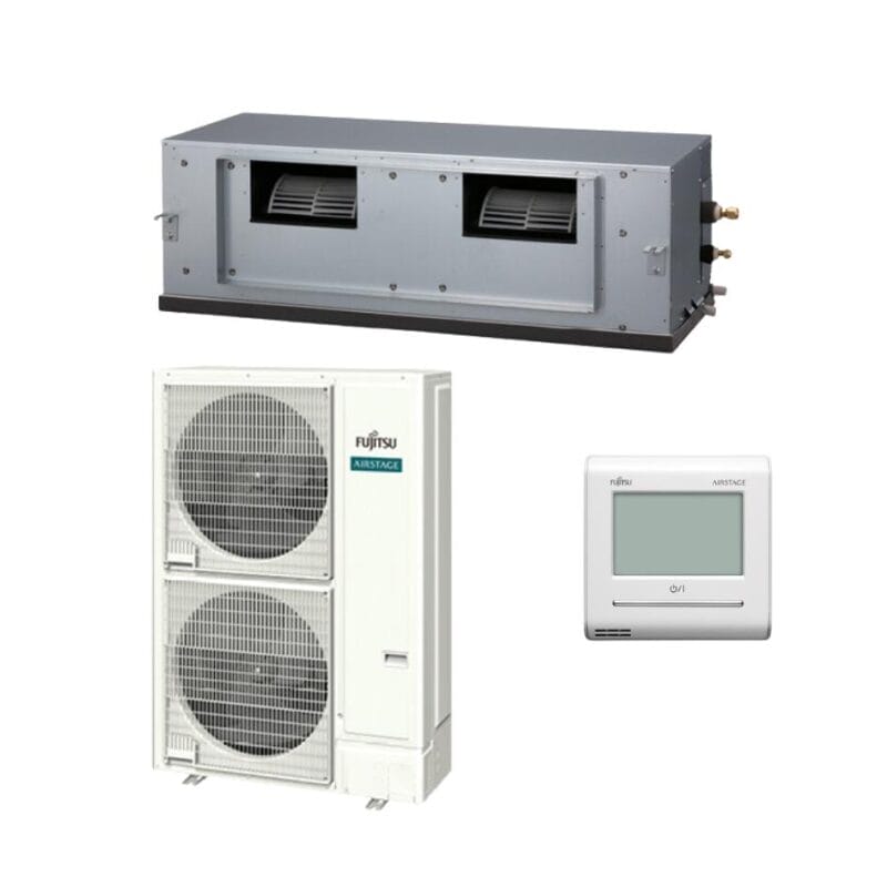[SET-ARTH60KHTA] Fujitsu High Static Ducted Single Phase Set 15.5kW