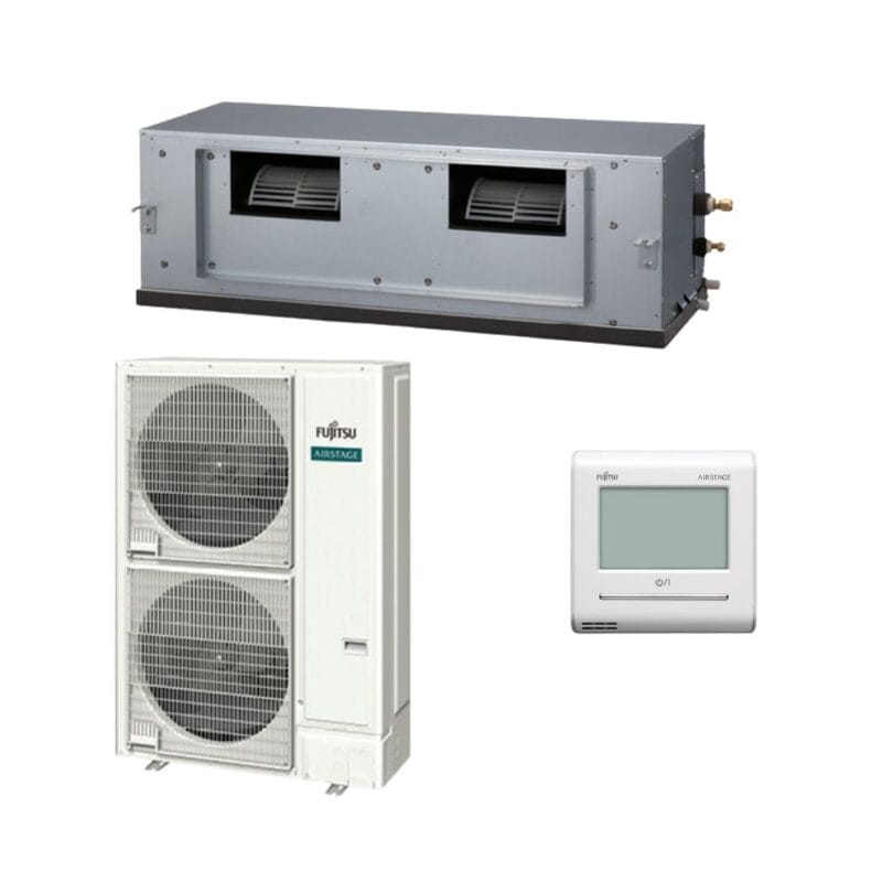 [SET-ARTH60KHTA-3PH] Fujitsu High Static Ducted Three Phase Set 15.5kW