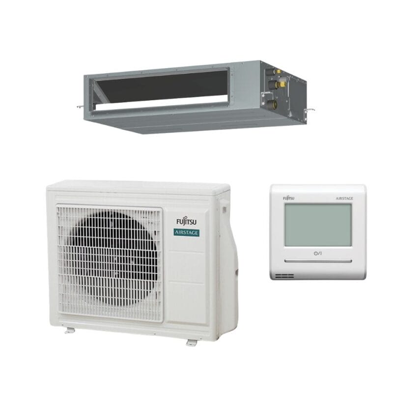 [SET-ARTH24KMTAP] Fujitsu Mid Static Slimline Ducted Single Phase Set 7.1kW