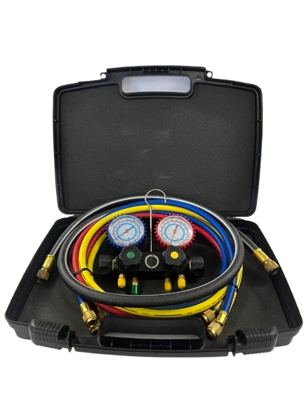 CPS MV4TP5 BlackMax Manifold Gauge Set