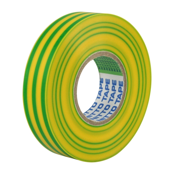 [NIT-ETGY] Nitto Electrical Tape-GREEN/YELLOW 20Mt