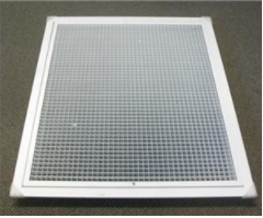 [RAG4545] 450 x 450 Hinged Egg Crate Return Air Grill with filter