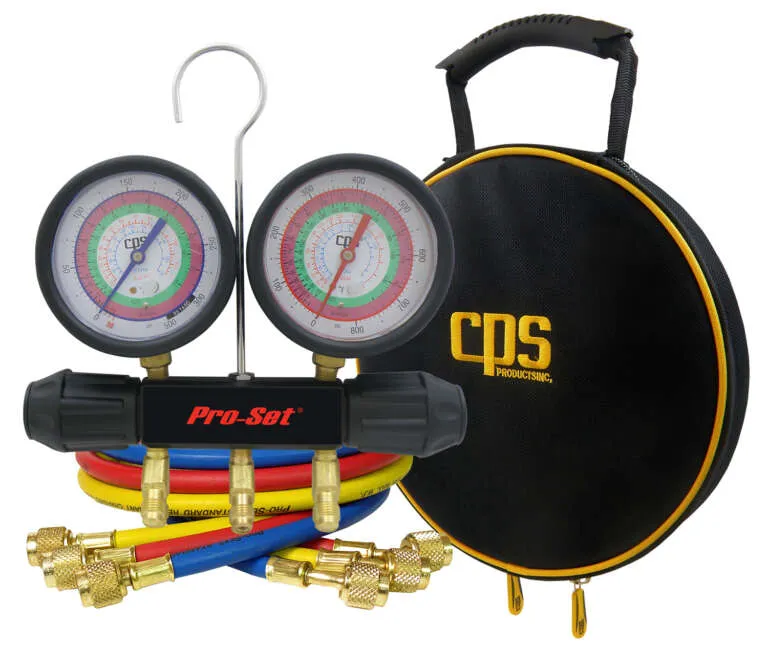 [CPS-MT11B7J5] CPS Pro-Set R410A/R32 2-valve analogue manifold kit