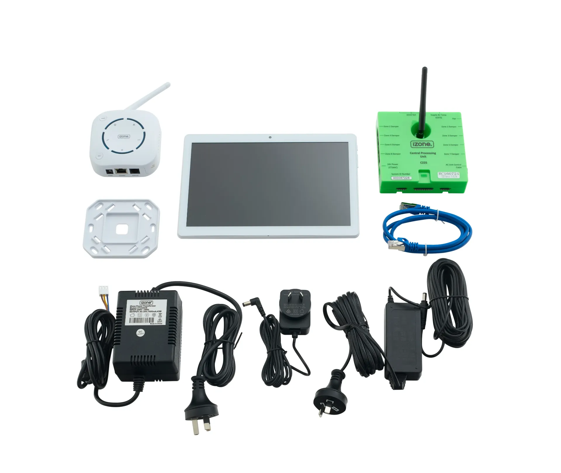 iZONE NOVA Wifi Screen + 8 ZONE CPU + SMART HUB (no AC unit module)