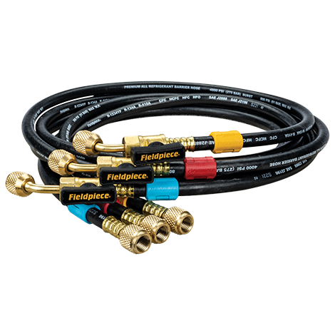 Fieldpiece HR3BM - 5/16" Mini-Split Ball Valve Hose Set- 3 Pack