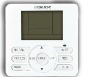 [HACW02] Hisense Standard Wired Controller - RAC/MULTI/DUCT/CASS