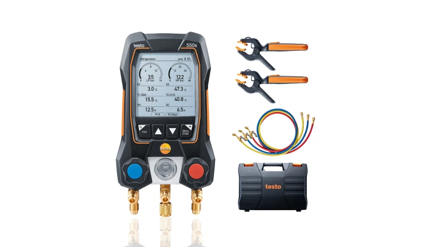 Testo 550s Smart Hose Set - Hoses and Smart Clamps
