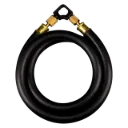 Appion MegaFlow Hose: 6-foot 1'2" Dia., Black with 3/8" and 1/4" fittings