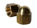 Female Flare Cap (Brass) 3/8 FSAE