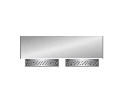 [RAP2-4545] Return Air Plenum 2 x 450 Spigots 21mm PIR Ductboard