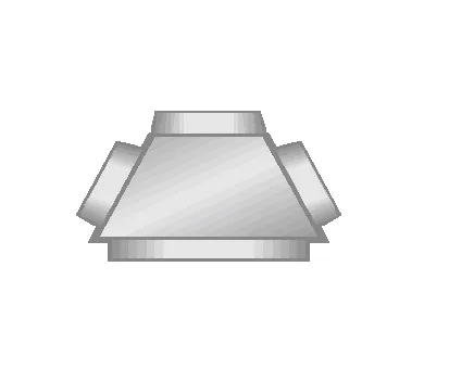 [SAP3-303530] 3-way Bullnose Supply 300/350/300  PIR Ductboard 21mm
