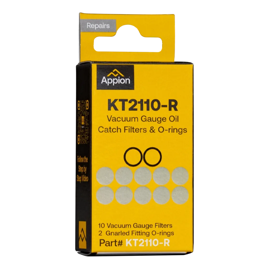 Appion AV760 Oil Catch Filter & O-Ring Kit – KT2110-R