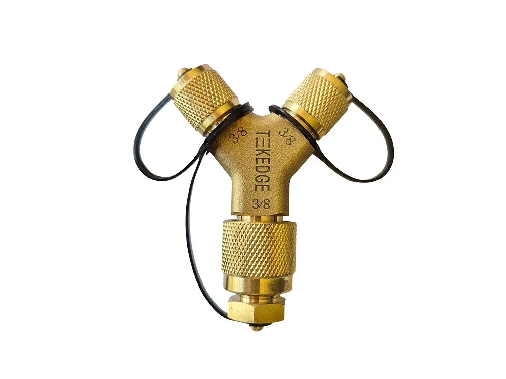 [TE-HFY-060606] TEKEDGE High Flow Y 3/8 x 3/8 x 3/8