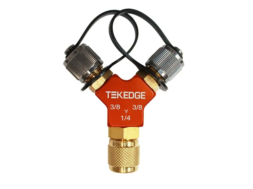 [TE-HFY2-04] TEKEDGE Hi-Flow Y 3/8 x 3/8 x 1/4