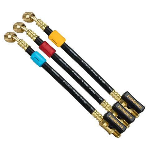 [FP-HR3XB] Fieldpiece HR3XB – 1/4″ Ball Valves Hose Extension Set – 3 Pack